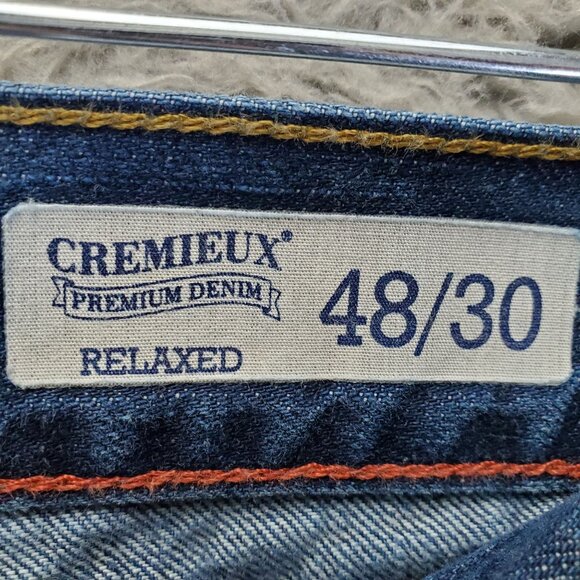 Cremeiux Jeans Mens 48x30 Blue Relaxed Fit Premium Denim Straight - Picture 2 of 12